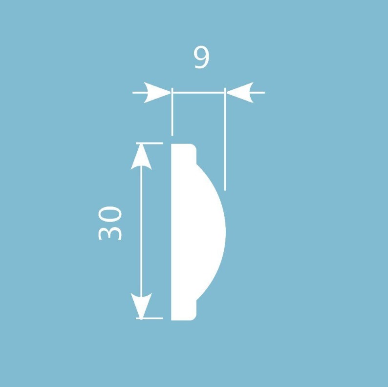 Молдинг для стены Cosca МХ 017, 30х9